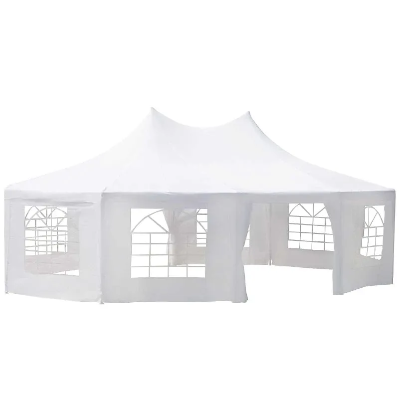 Outsunny White Octagonal Part Gazebo / Wedding Marquee 8.9m x 6.5m